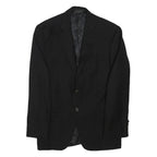 LAUREN RALPH LAUREN Mens Black Classic Wool Jacket M Button Closure Tailored Fit
