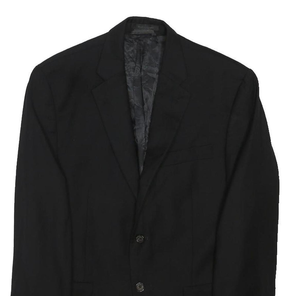 LAUREN RALPH LAUREN Mens Black Classic Wool Jacket M Button Closure Tailored Fit