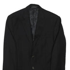 LAUREN RALPH LAUREN Mens Black Classic Wool Jacket M Button Closure Tailored Fit