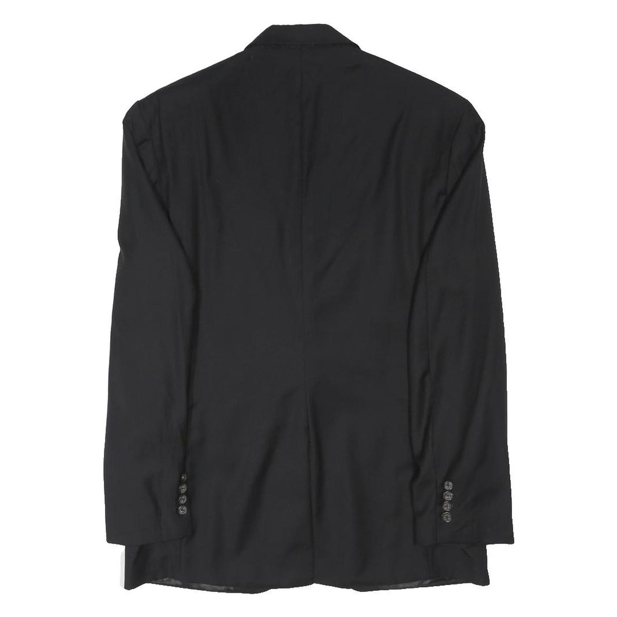 LAUREN RALPH LAUREN Mens Black Classic Wool Jacket M Button Closure Tailored Fit