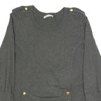 WHISTLES Womens Jumper Green Tight Knit L