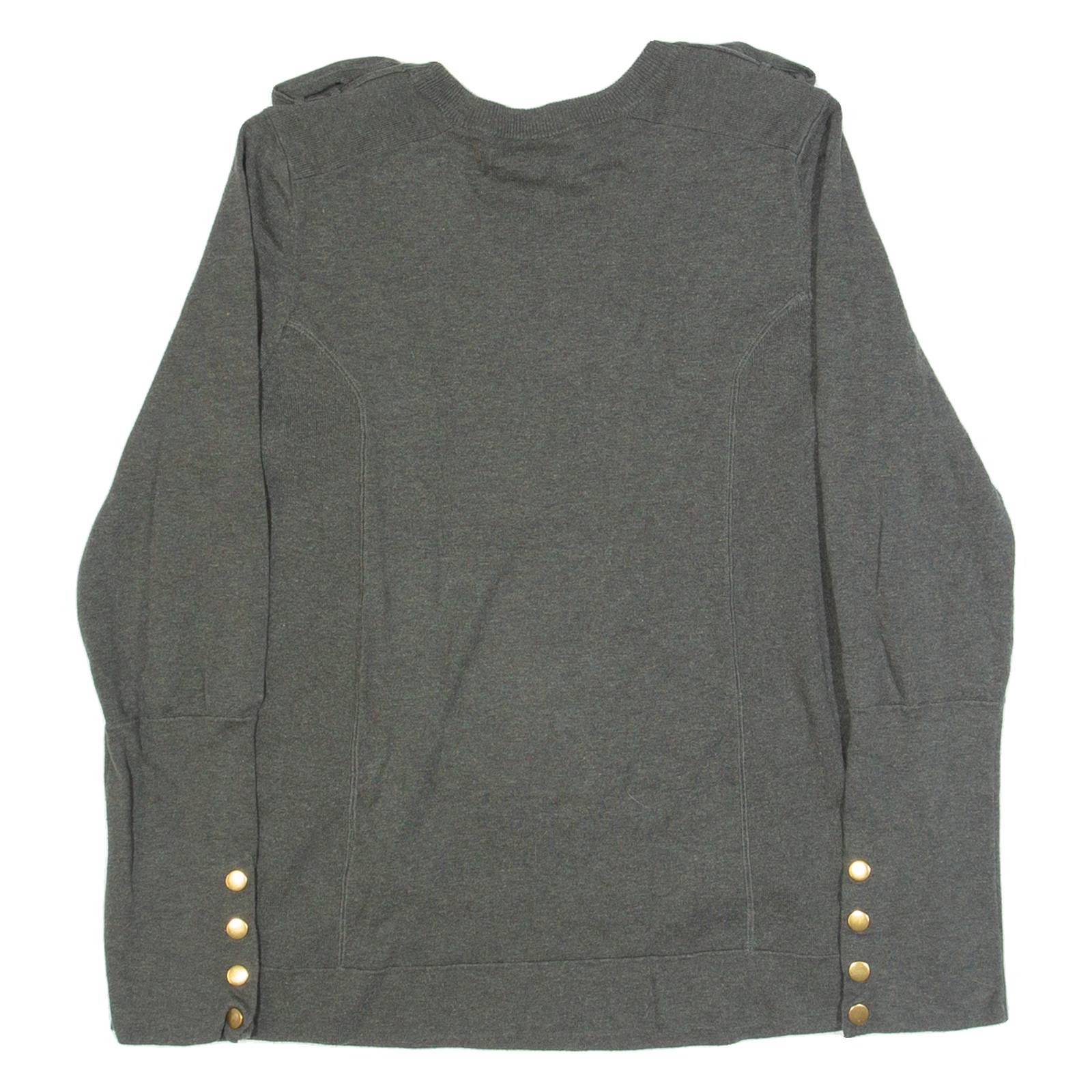 WHISTLES Womens Jumper Green Tight Knit L