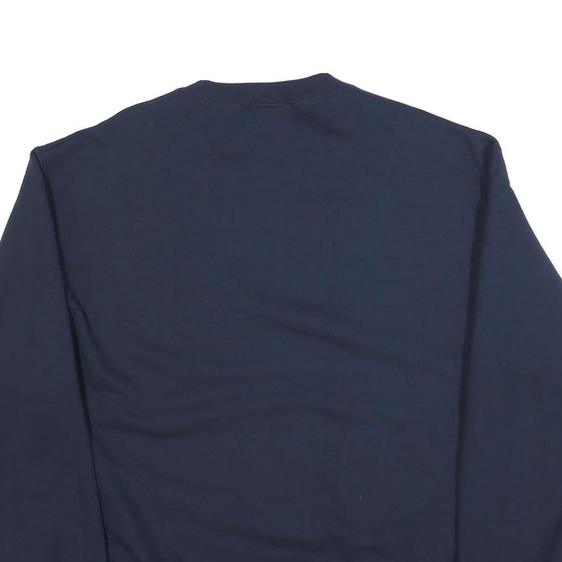 CHAMPION Mens Navy Blue Orinda Crew Neck L Cotton Blend Sweatshirt