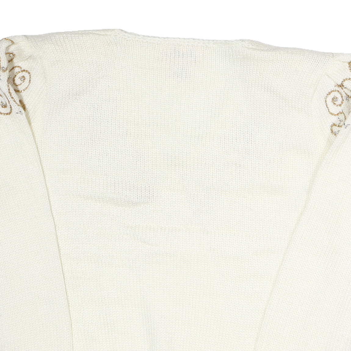 JOCELYN SMITH Womens Cream Wool Patterned V-Neck Basic Knit L Elegant Pullover