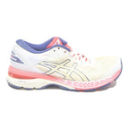 ASICS Womens Running Trainers White Pink Synthetic UK 6 Comfortable Lightweight