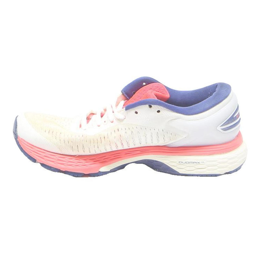 ASICS Womens Running Trainers White Pink Synthetic UK 6 Comfortable Lightweight