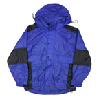 WETSKINS Mens Blue & Black Outdoor Jacket M Nylon Zip Hooded Casual