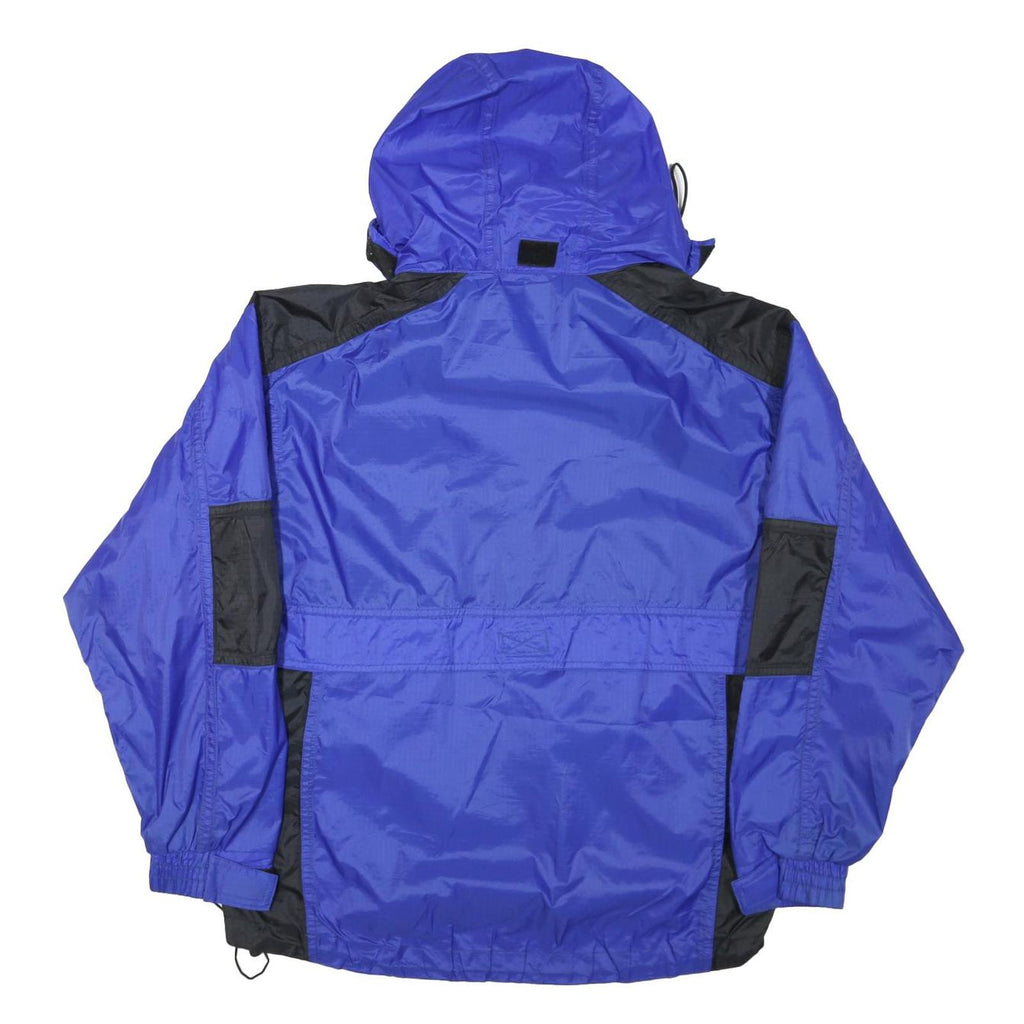 WETSKINS Mens Blue & Black Outdoor Jacket M Nylon Zip Hooded Casual