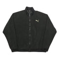 PUMA Mens Black Track Jacket XL Polyester Plain Zip Athletic Sportswear