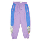 PRIMERO SPORTSWEAR Womens Joggers Purple & Blue L W28 L29 Nylon Casual Relaxed