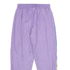 PRIMERO SPORTSWEAR Womens Joggers Purple & Blue L W28 L29 Nylon Casual Relaxed