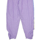 PRIMERO SPORTSWEAR Womens Joggers Purple & Blue L W28 L29 Nylon Casual Relaxed