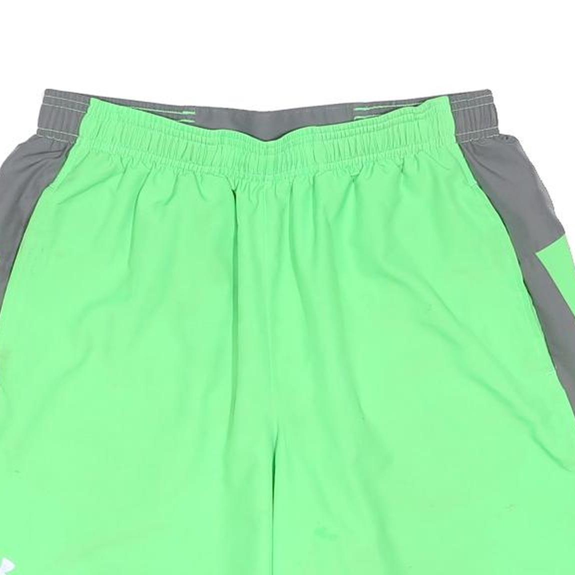 UNDER ARMOUR Mens Shorts Green & Grey Sports Casual M W30 Athletic Wear