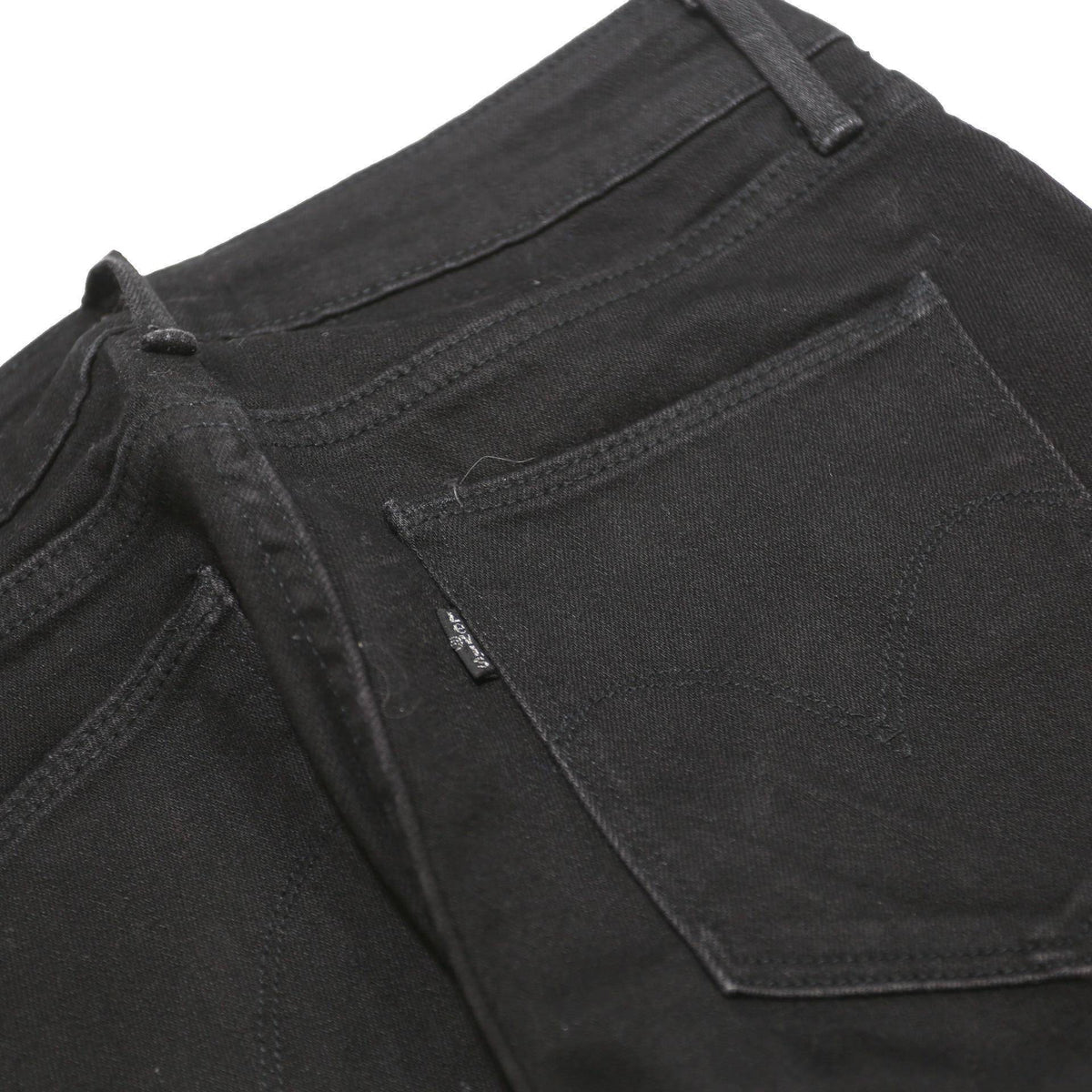 LEVI'S Womens Jeans Black Slim Skinny Denim W26 L30 Stretch Zip Fastening