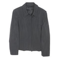 HOBBS LONDON Womens Grey Wool Jacket UK 12 Classic Button Closure Tailored Fit
