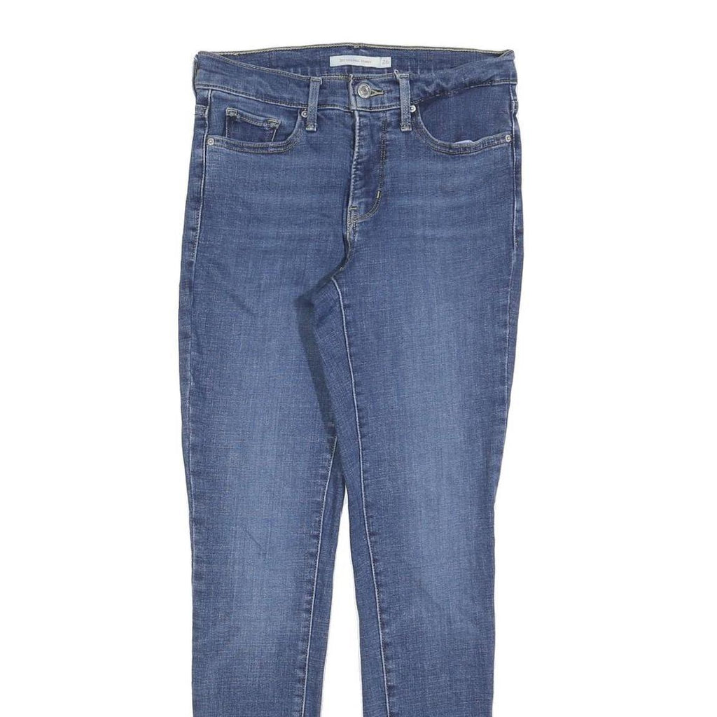LEVI'S 311 Womens Slim Blue Denim Medium Slim Fit W26 L30 Stretch Cotton Blend