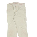 DICKIES Mens Regular Beige Cotton Blend Zip Trousers W32 L30 Workwear Utility