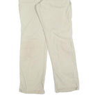 DICKIES Mens Regular Beige Cotton Blend Zip Trousers W32 L30 Workwear Utility