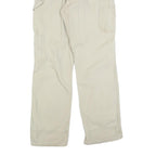 DICKIES Mens Regular Beige Cotton Blend Zip Trousers W32 L30 Workwear Utility