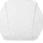 JERZEES Mens Grey Hoodie M Cotton Blend Pullover Graphic Print Casual