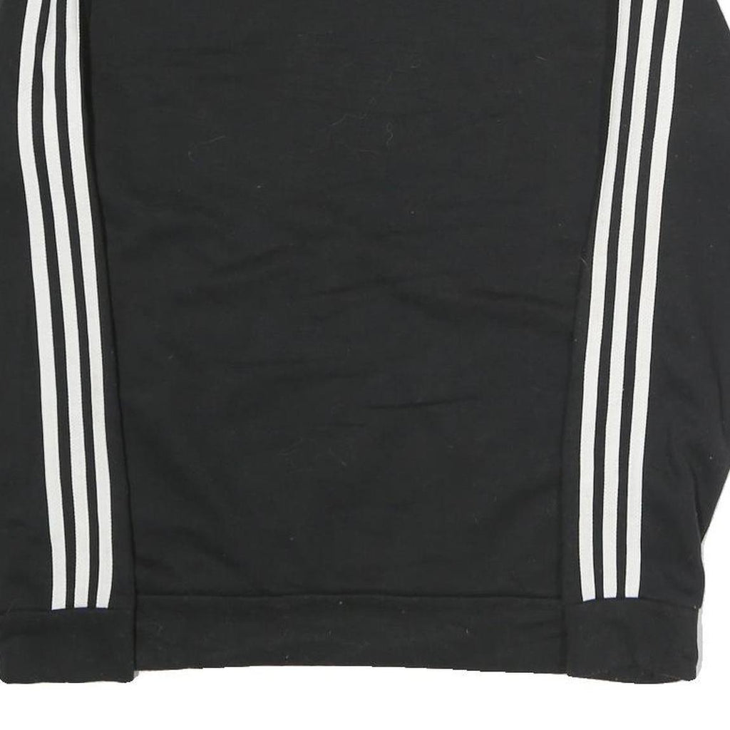 ADIDAS Mens Black & White Sweatshirt Crew Neck M Cotton Sports Casual