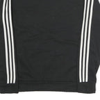ADIDAS Mens Black & White Sweatshirt Crew Neck M Cotton Sports Casual