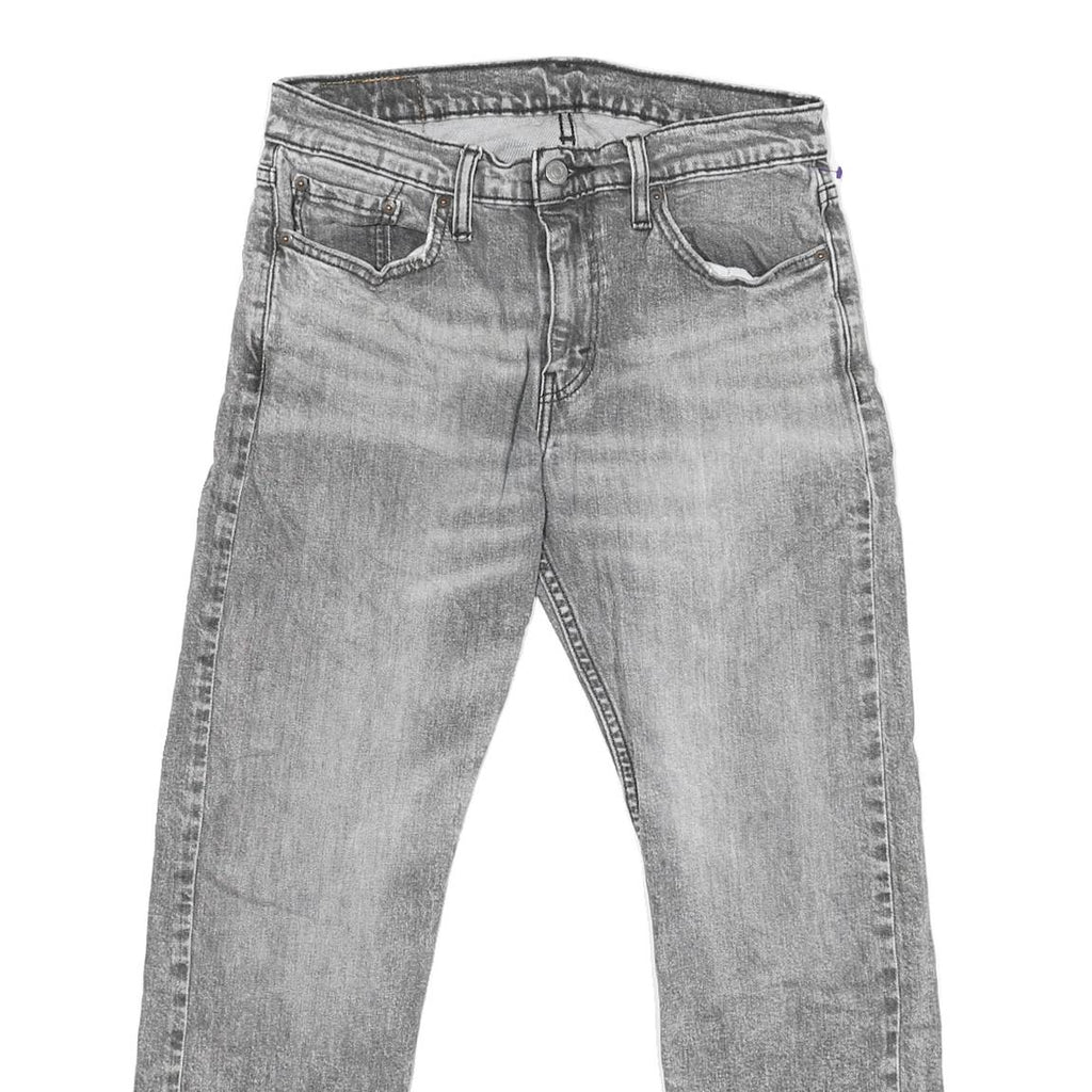 LEVI'S 502 Mens Jeans Grey Classic Straight Denim Medium W30 L25 Cotton Blend