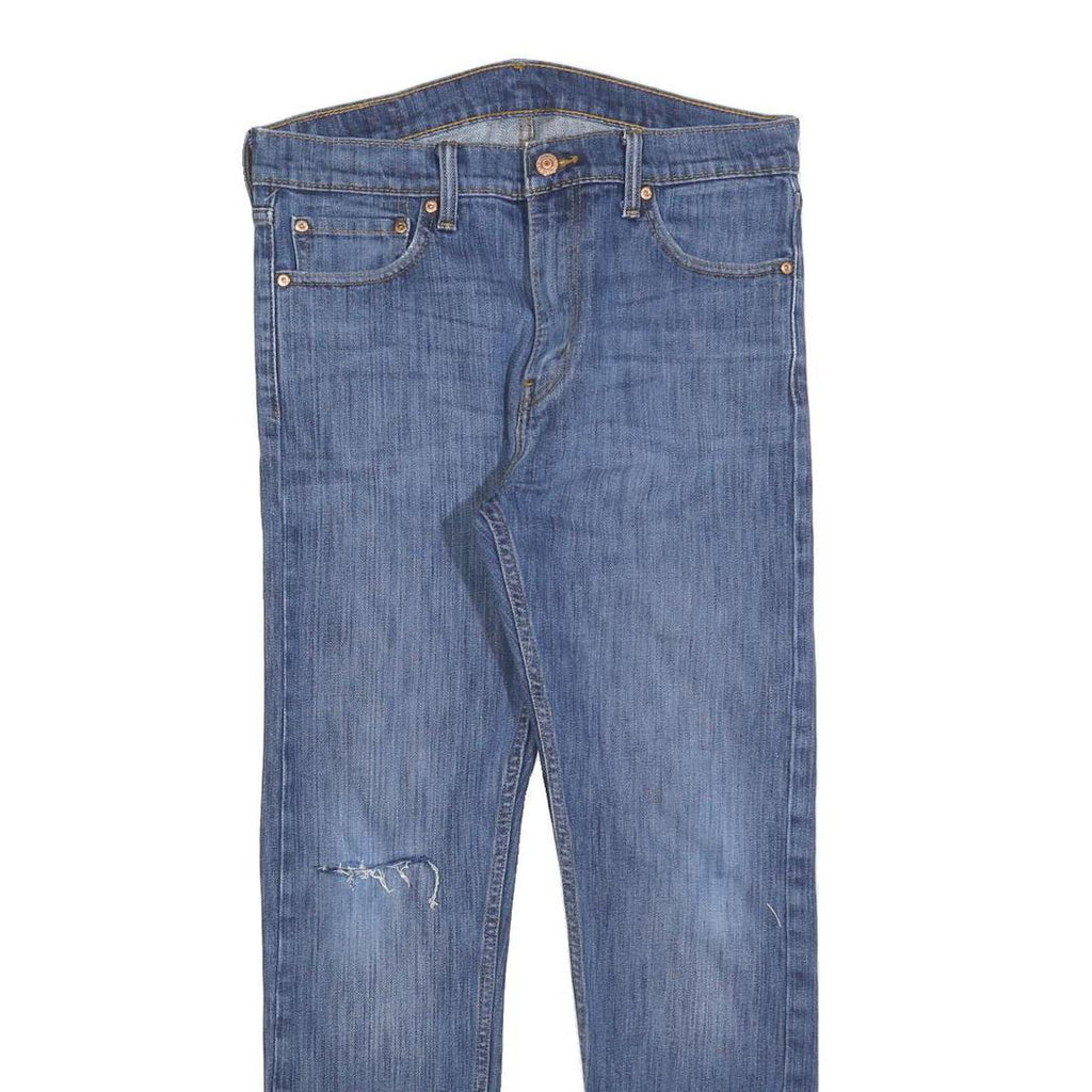 LEVI'S 510 Mens Jeans Blue Slim Skinny Denim Medium W32 L28 Zip Closure