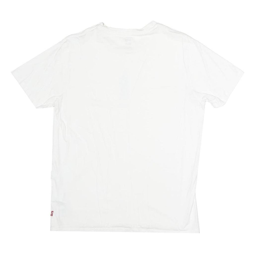 LEVI'S Mens White Darth Vader Graphic T-Shirt M Short Sleeve Crew Neck Cotton