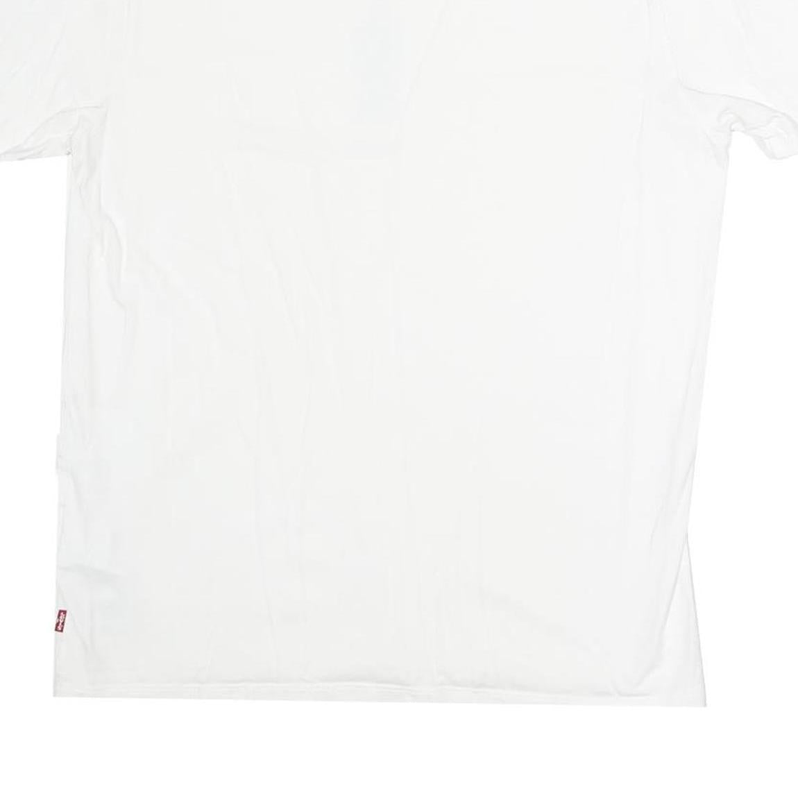 LEVI'S Mens White Darth Vader Graphic T-Shirt M Short Sleeve Crew Neck Cotton