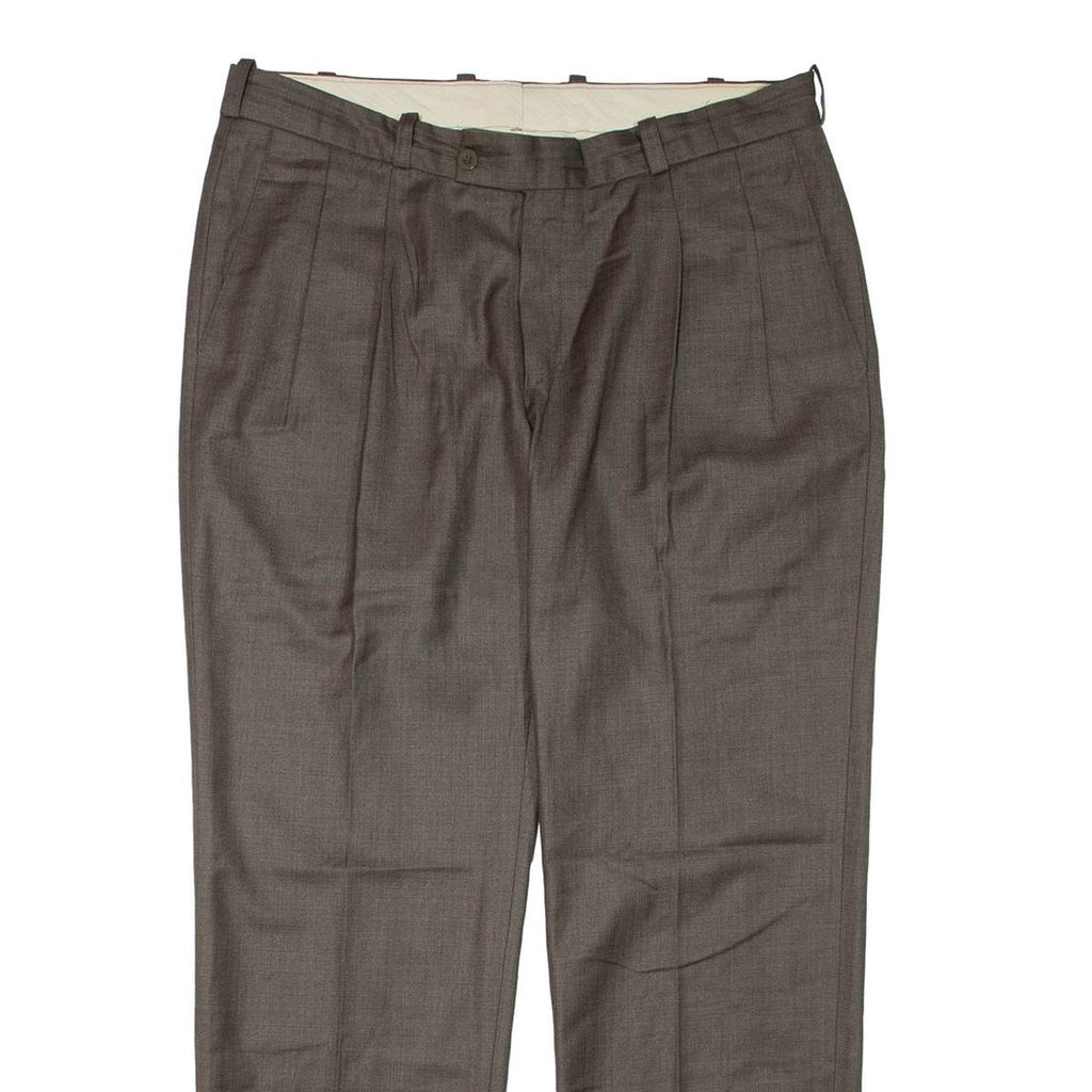 Womens Trousers Brown Regular Tapered W36 L30
