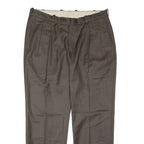 Womens Trousers Brown Regular Tapered W36 L30