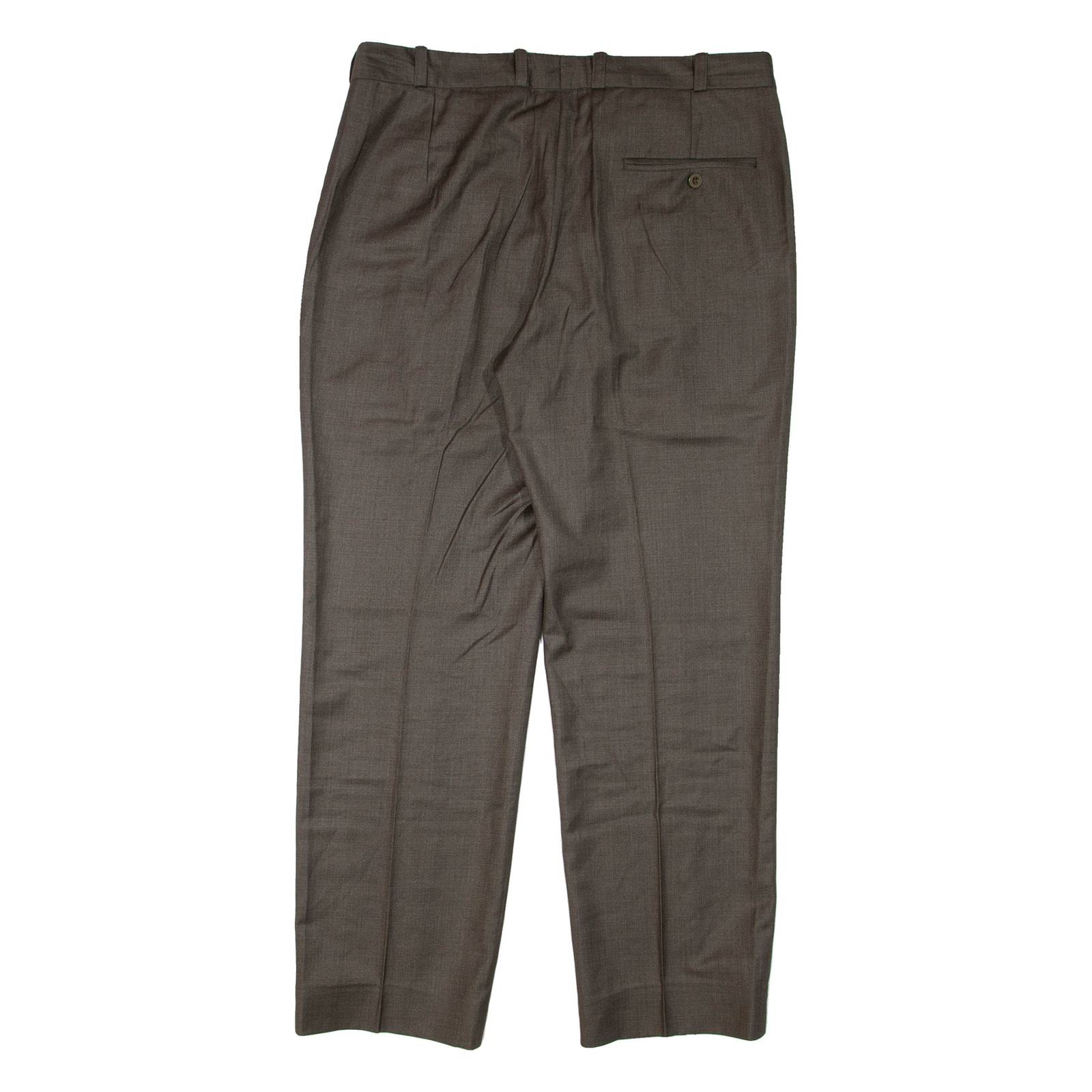 Womens Trousers Brown Regular Tapered W36 L30
