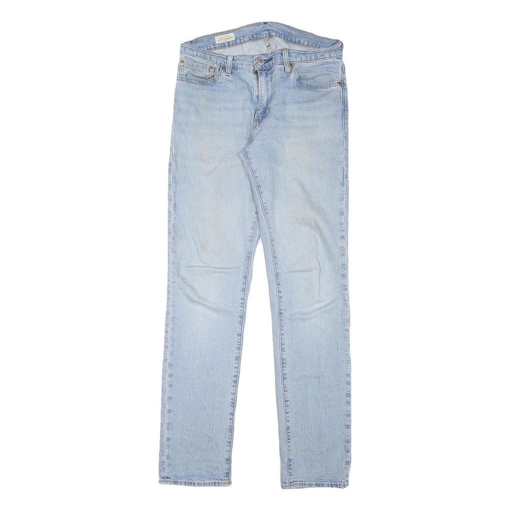 LEVI'S 511 Mens Jeans Blue Slim Skinny Denim Light W29 L30 Classic Zip Cotton
