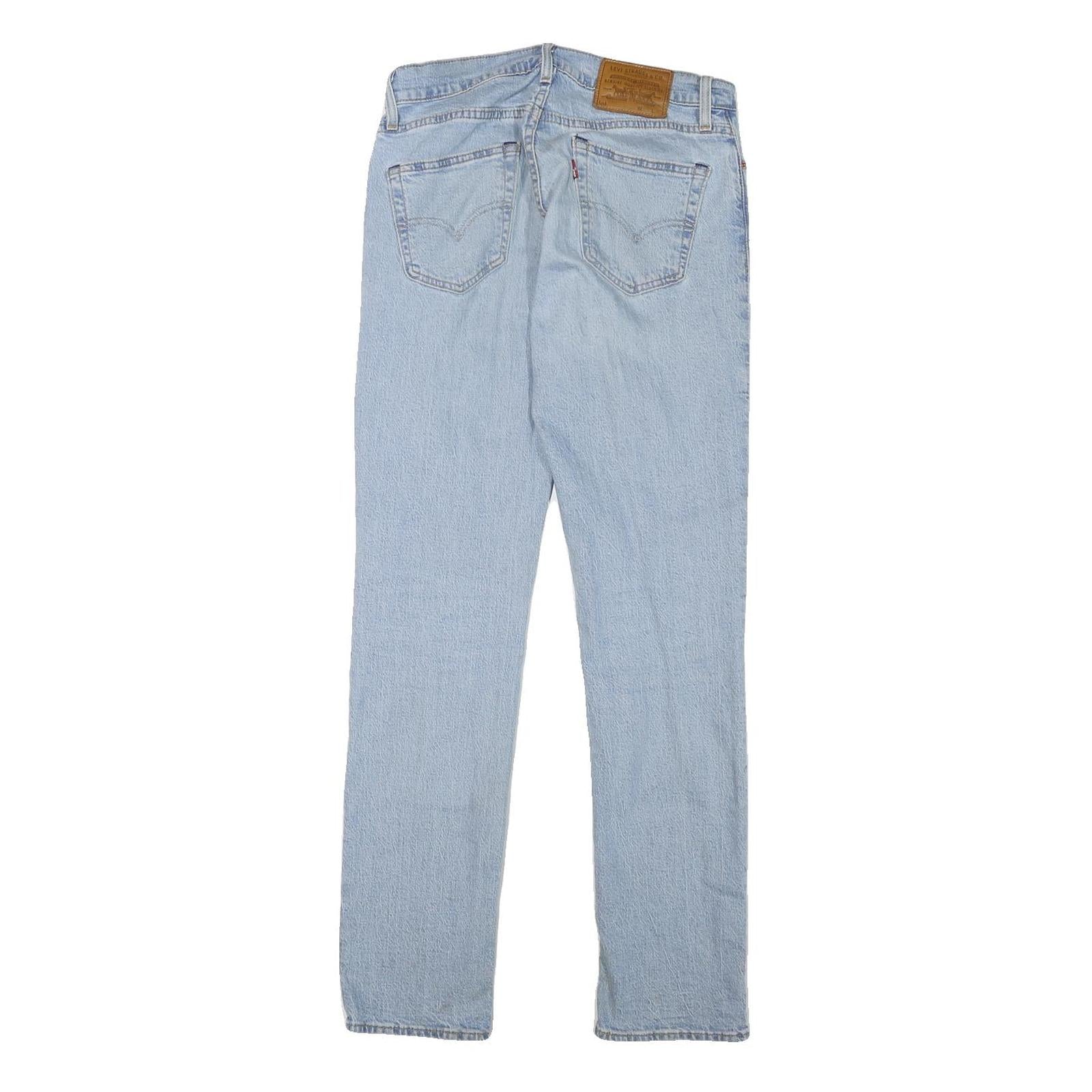 LEVI'S 511 Mens Jeans Blue Slim Skinny Denim Light W29 L30 Classic Zip Cotton