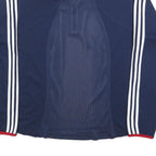 ADIDAS Mens Navy & White Quarter Zip Sweatshirt XL Sports Casual Athletic