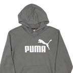 PUMA Mens Grey Hoodie S Cotton Blend Pullover Casual Sportswear