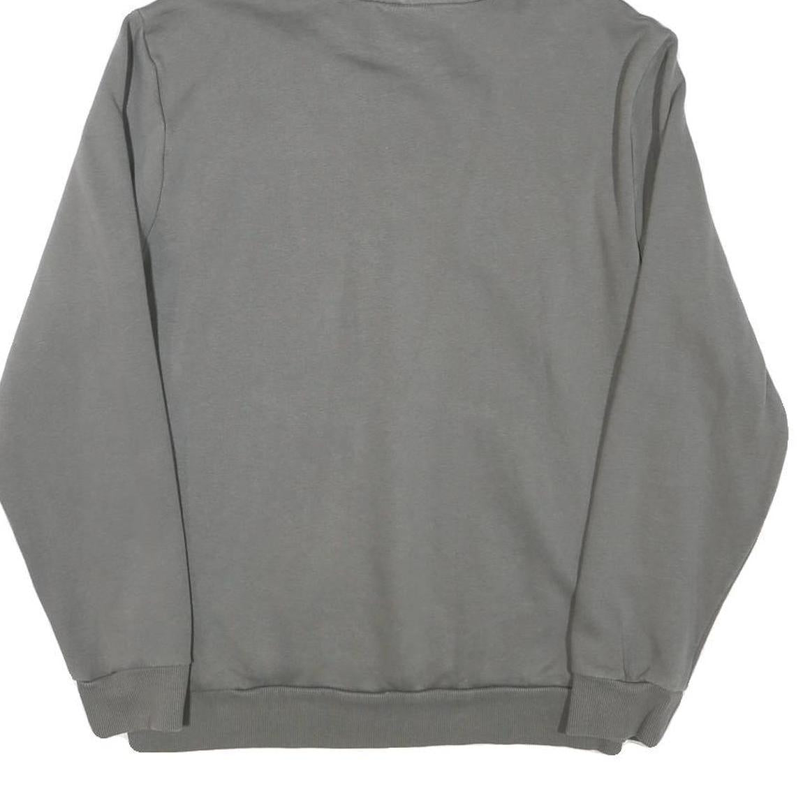 PUMA Mens Grey Hoodie S Cotton Blend Pullover Casual Sportswear