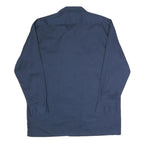 DICKIES Mens Navy Polyester Blend Work Shirt L Long Sleeve Button Closure