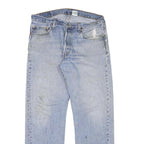 LEVI'S 501 Mens Jeans Blue Regular Straight Denim Medium W32 L30 Classic Style