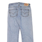 LEVI'S 501 Mens Jeans Blue Regular Straight Denim Medium W32 L30 Classic Style