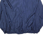 GFC Mens Blue Nylon Zip Jacket XL Lightweight Plain Sports Casual