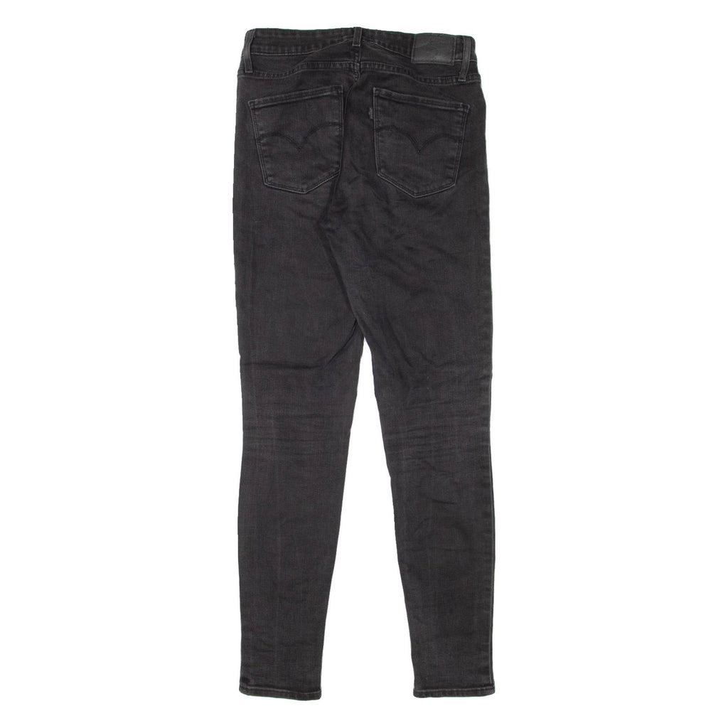 LEVI'S 721 High Rise Womens Jeans Black Slim Skinny W28 L30