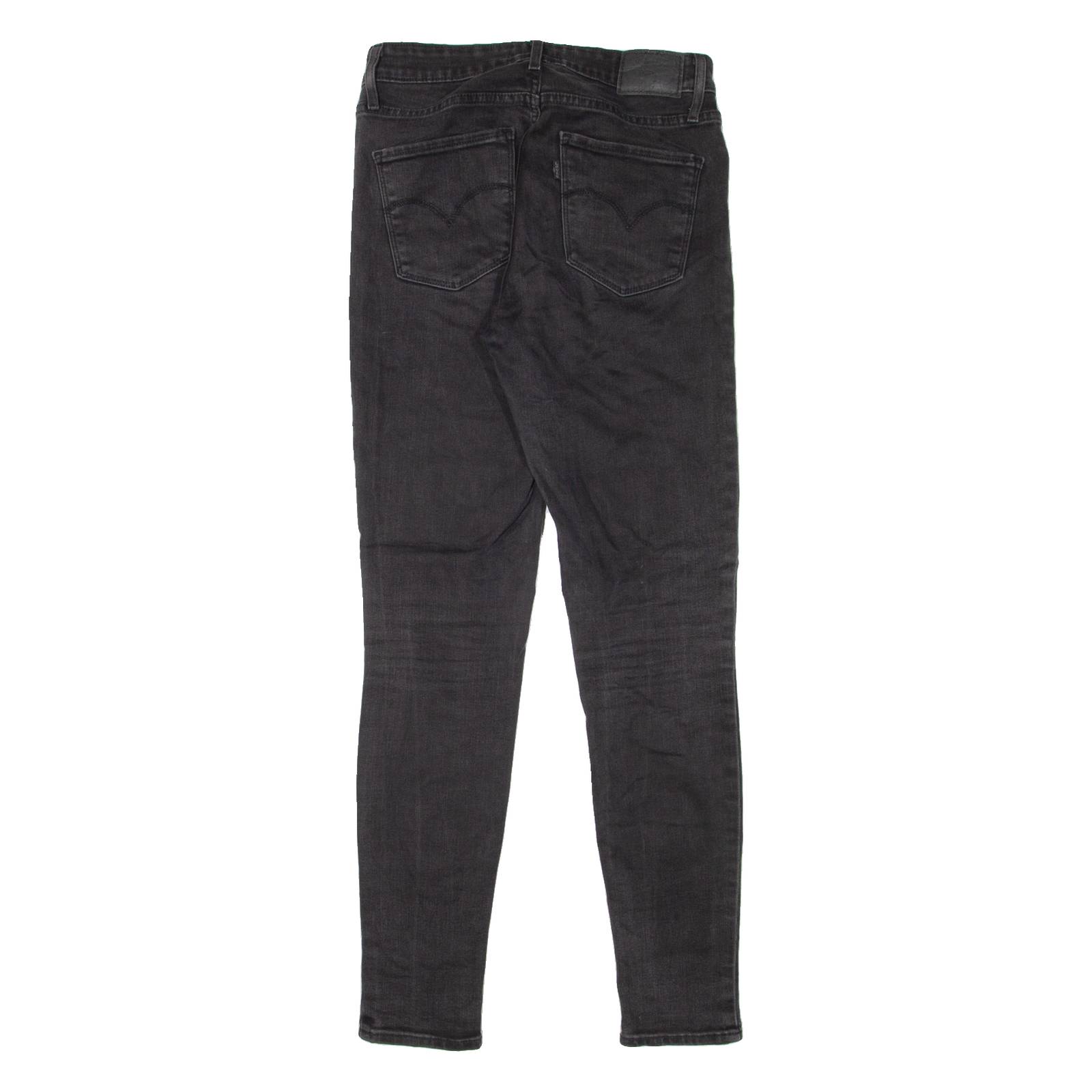 LEVI'S 721 High Rise Womens Jeans Black Slim Skinny W28 L30