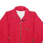 LOFFLER Mens Red Zip Jacket S Polyamide Plain Lightweight Outdoor Sportswear