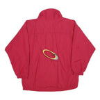 LOFFLER Mens Red Zip Jacket S Polyamide Plain Lightweight Outdoor Sportswear