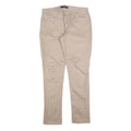 LEVI'S Womens Slim Beige Cotton Blend Zip Closure Trousers W30 L32 Skinny Fit