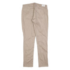 LEVI'S Womens Slim Beige Cotton Blend Zip Closure Trousers W30 L32 Skinny Fit