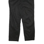 NAUTICA Womens Black Cotton Blend Slim Straight Trousers W33 L26 Stylish Casual