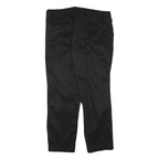 NAUTICA Womens Black Cotton Blend Slim Straight Trousers W33 L26 Stylish Casual